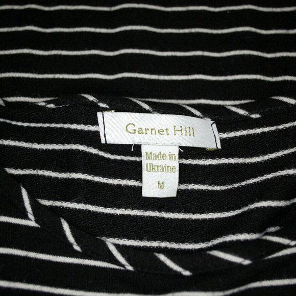 Garnet Hill Striped French Terry A-line Tunic - Picture 4 of 5